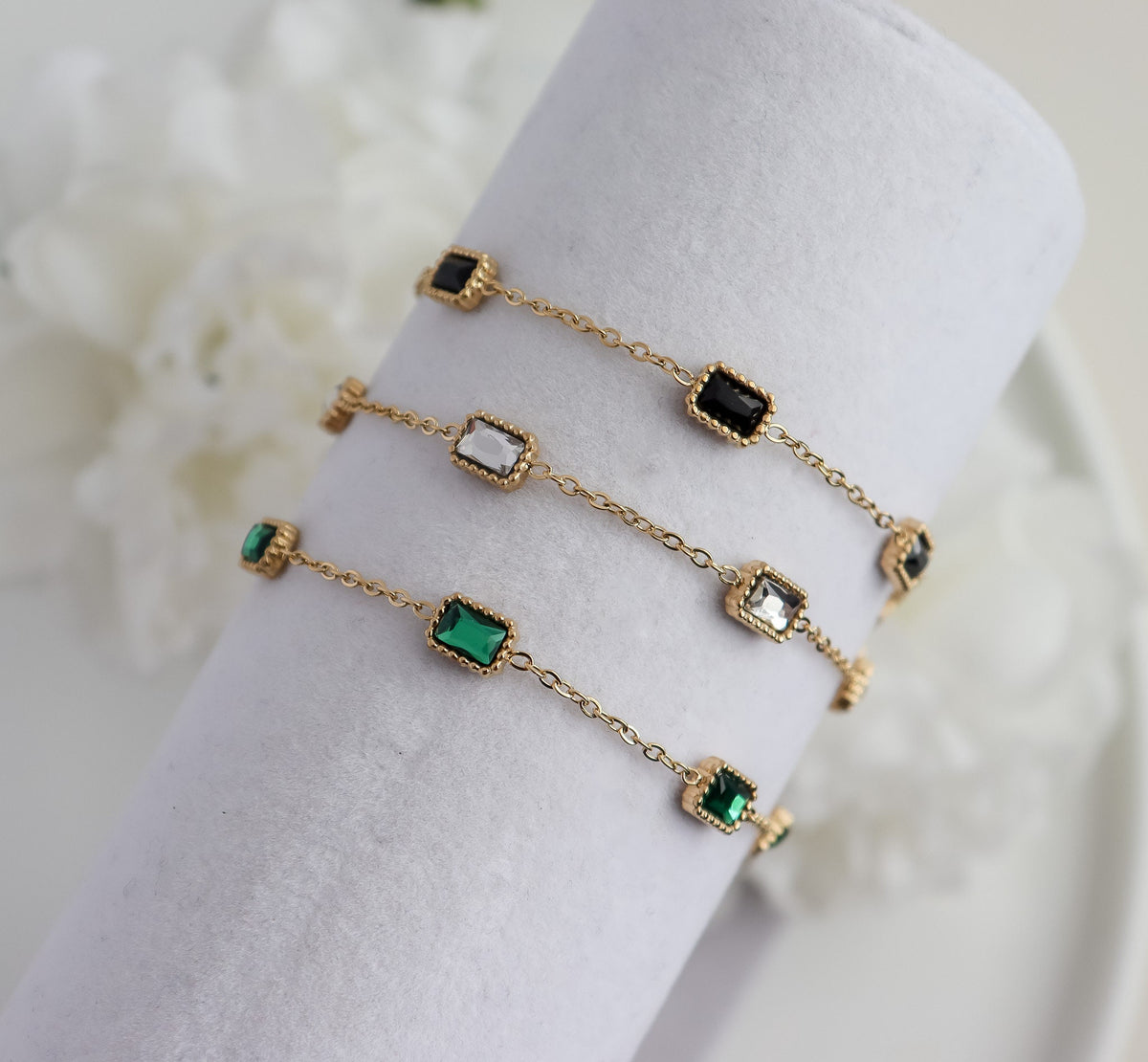 Tennis Bracelet, Gold Tennis Bracelet, Sqaure Bracelet, Diamond Bracelet, Dainty Bracelet, Gift for Her, CZ Tennis Bracelet, Gold Bracelet
