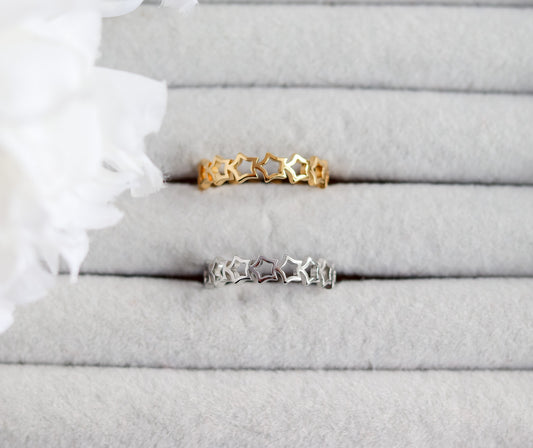 Star Ring I Star Ring I Gold Ring I Star Signet Ring I Stackable Ring I Simple Ring I Gift for Her I Ring For Her I Christmas Gift