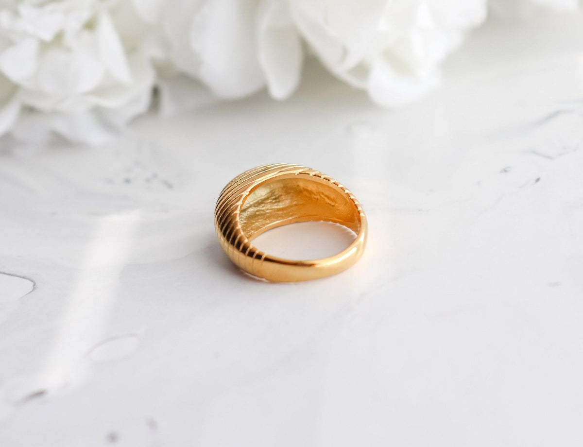 Striped Chunky Ring