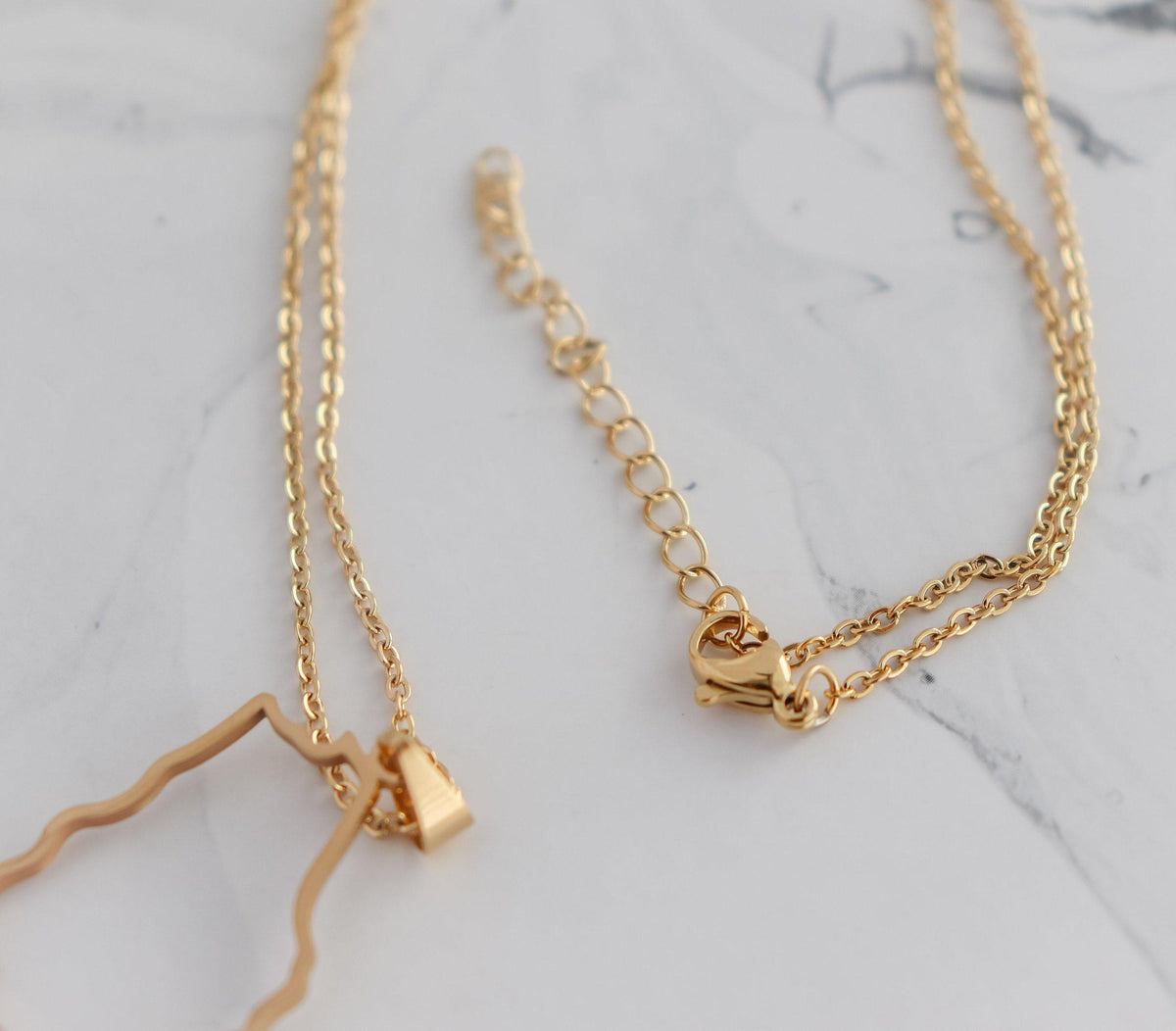Outline Saudi Arabia Map Necklace