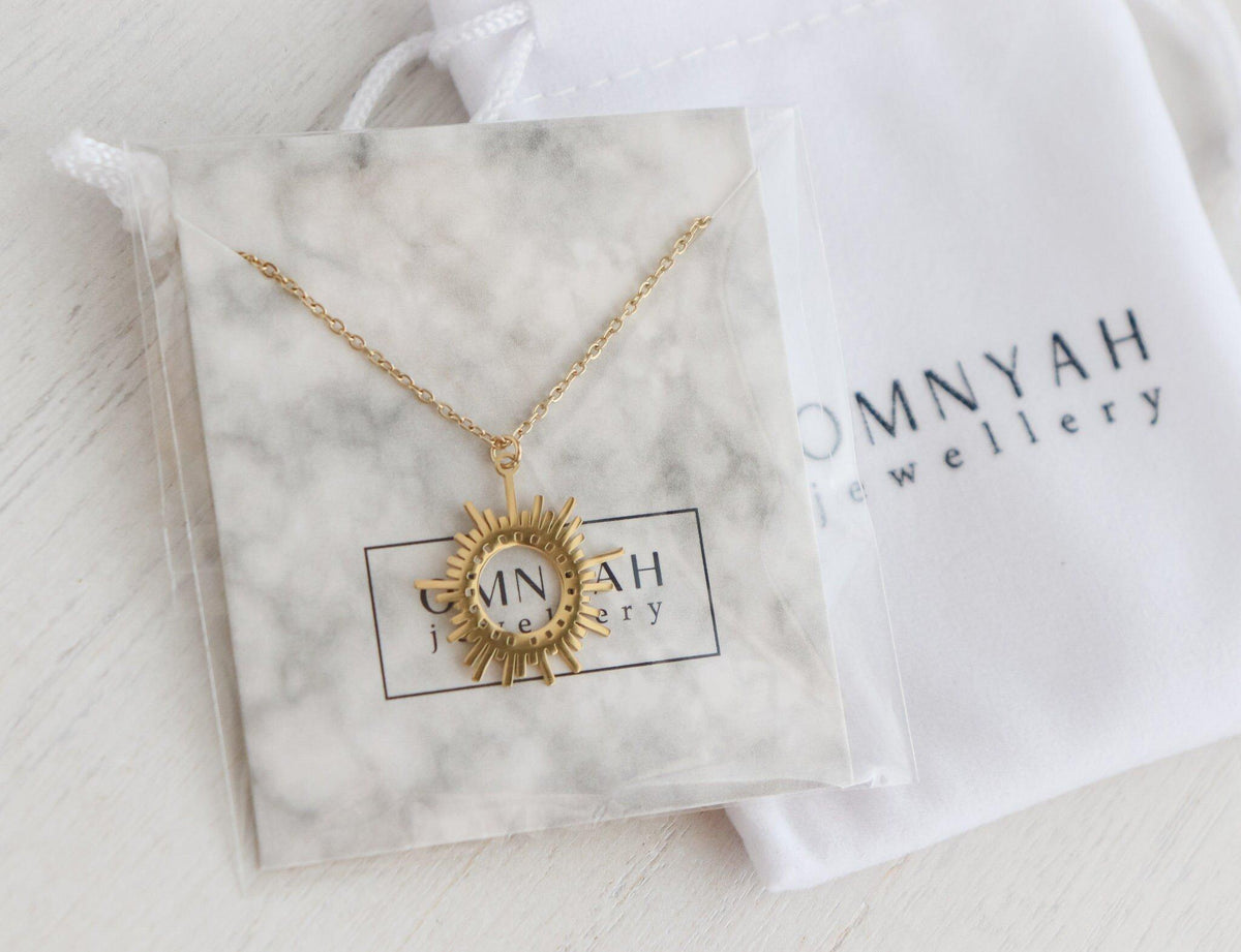 Line Sun Necklace