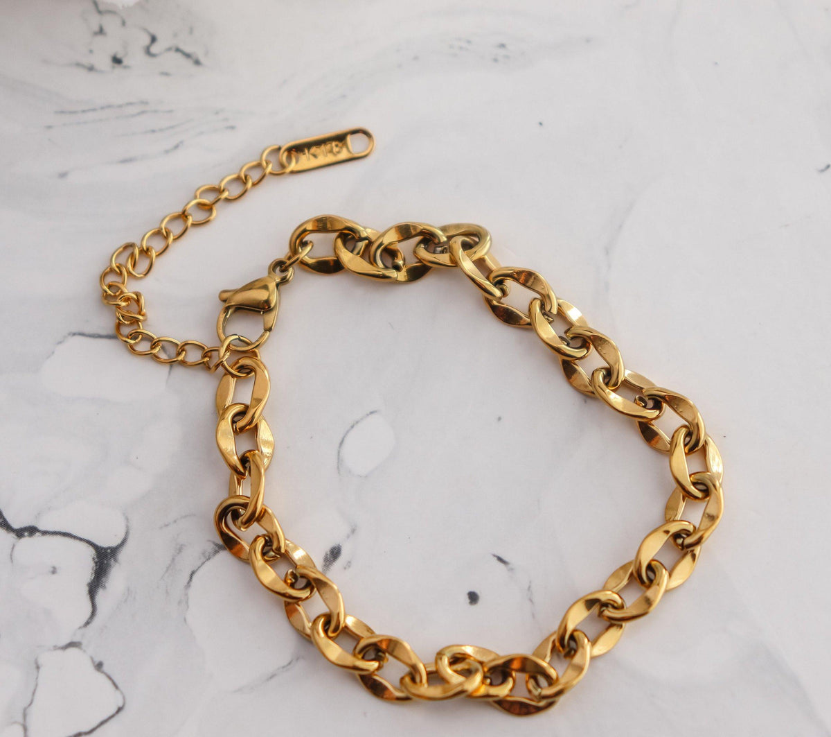 Coffee Bean Chain Bracelet