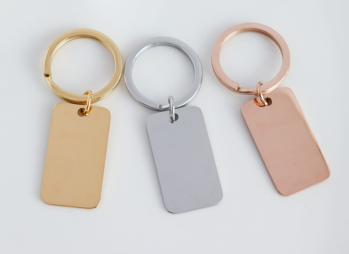 Customizable Tag Pendant Keychain