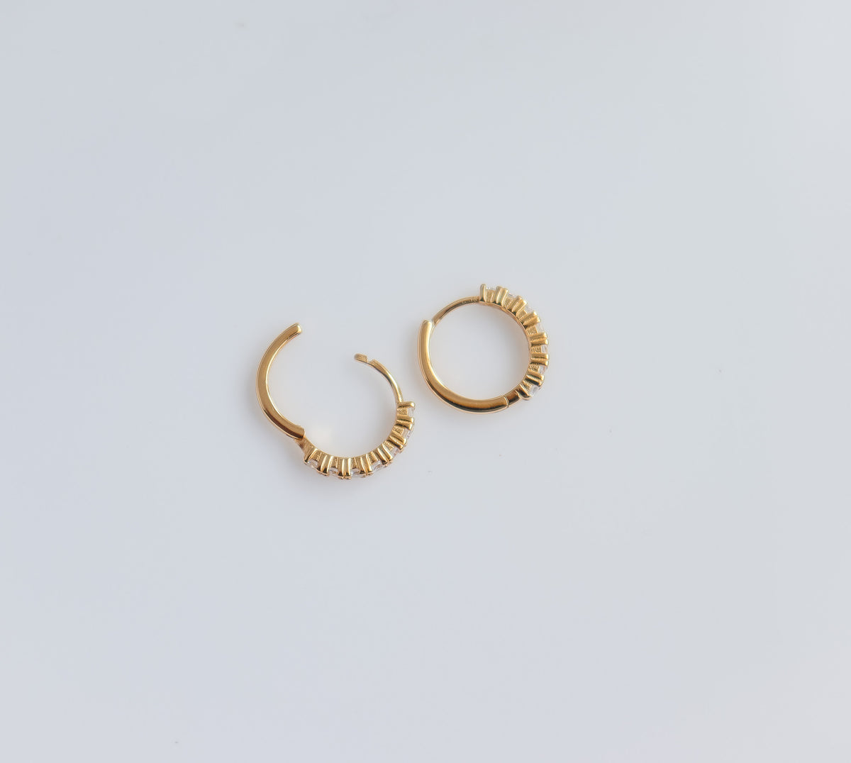 Small Stud Hoop Earring