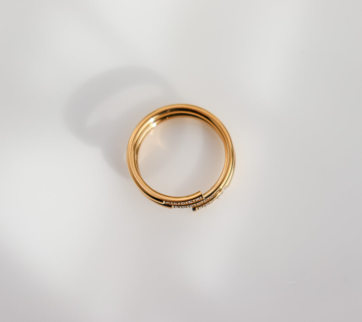 Studded Spiral Ring
