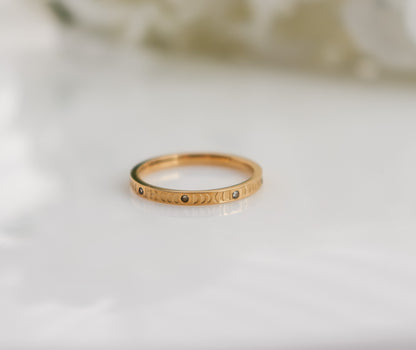 Moon Phases Band Ring