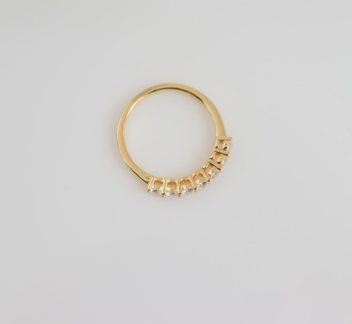 Half Eternity Round Cut Ring
