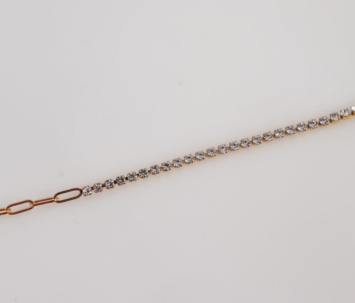 Zircon & Block Chain Bracelet