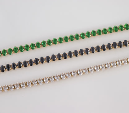 Oval Cut Gem Bracelet