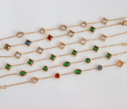 Vintage Inspired Stone Bracelet
