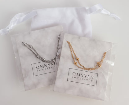 Dotted Chain Double Bracelet