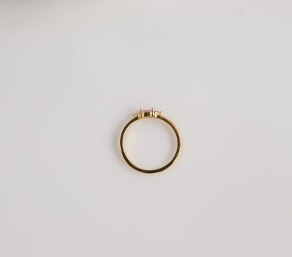 Emerald Cut 3-Stone Ring