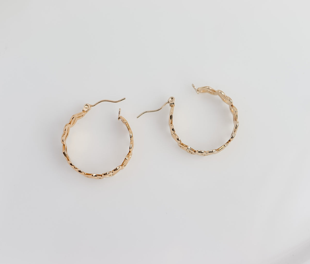Flowers or Hearts 30mm Hoop Earrings
