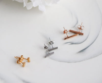 Bar Pair Stud Earrings
