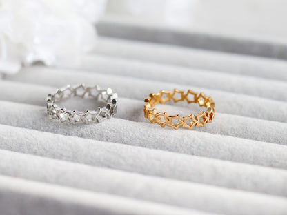 Star Ring I Star Ring I Gold Ring I Star Signet Ring I Stackable Ring I Simple Ring I Gift for Her I Ring For Her I Christmas Gift