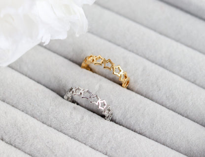 Star Ring I Star Ring I Gold Ring I Star Signet Ring I Stackable Ring I Simple Ring I Gift for Her I Ring For Her I Christmas Gift
