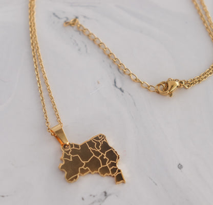 Brazil Necklace | Brazil Map Necklace | Country Pride Necklace I Minimalist Jewelry I Brasil Necklace I Brazil Country Map | Brasil Pendant