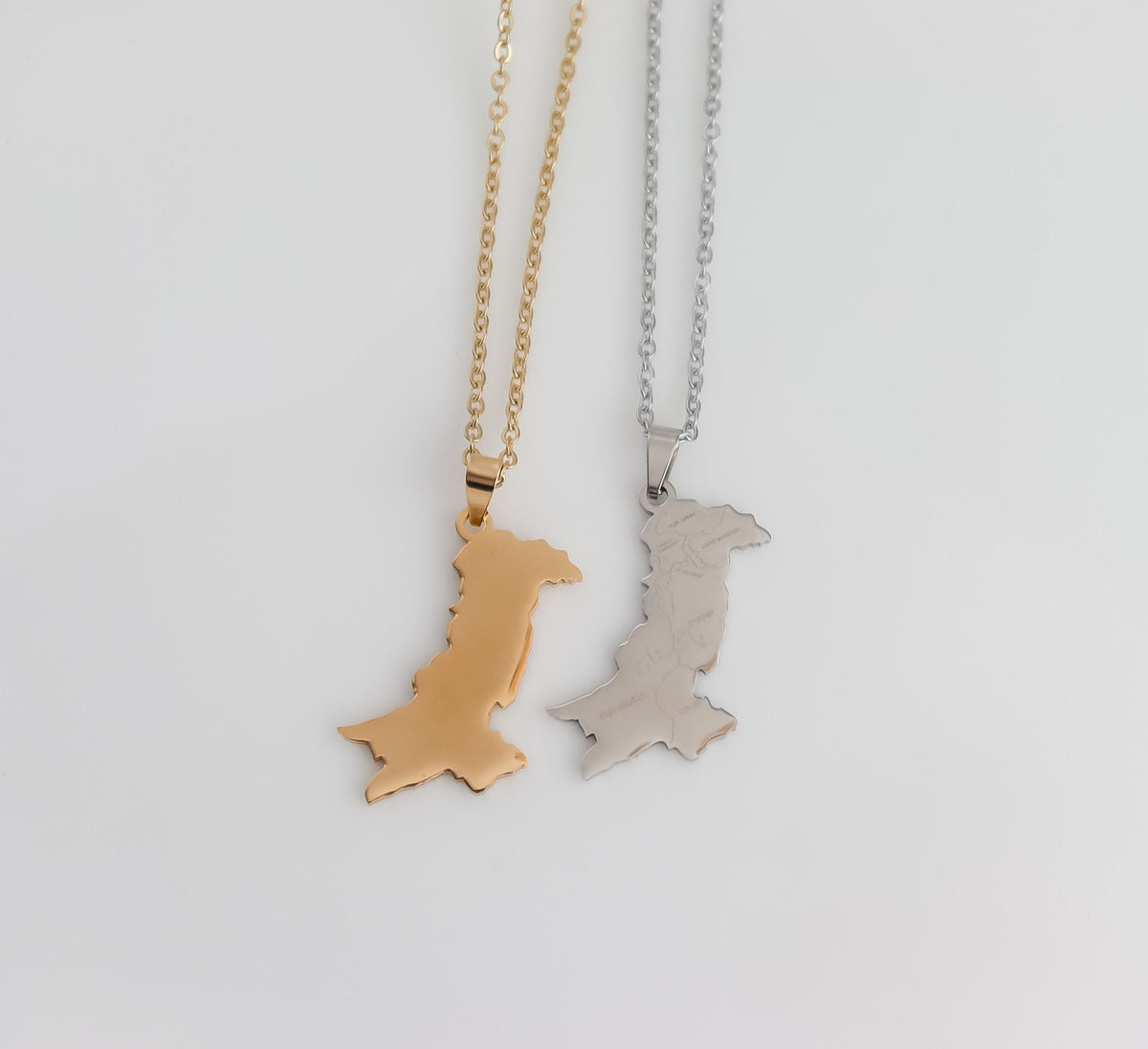Pakistan Necklace | Engraved Pakistan Gold Necklace | Pakistan Map Pendant | Country Pride Necklace | Pakistan Pendant | Gift for Her