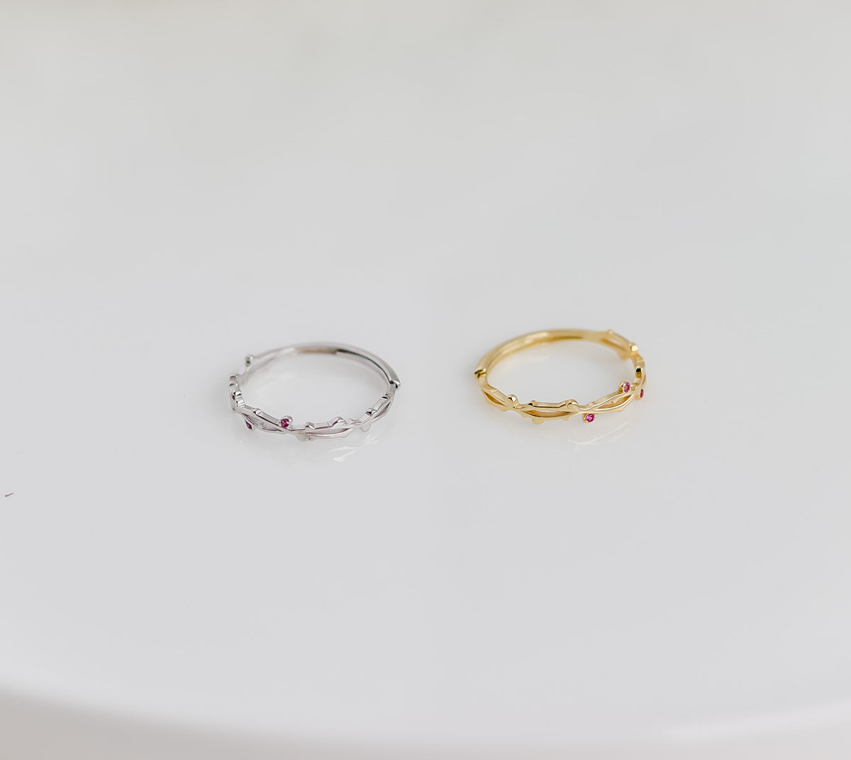 Twisted Sterling Silver Ring | Studded Ring | Branch Leaf Ring | Stackable Ring | Resizable Minimalist Ring | Ring For Women