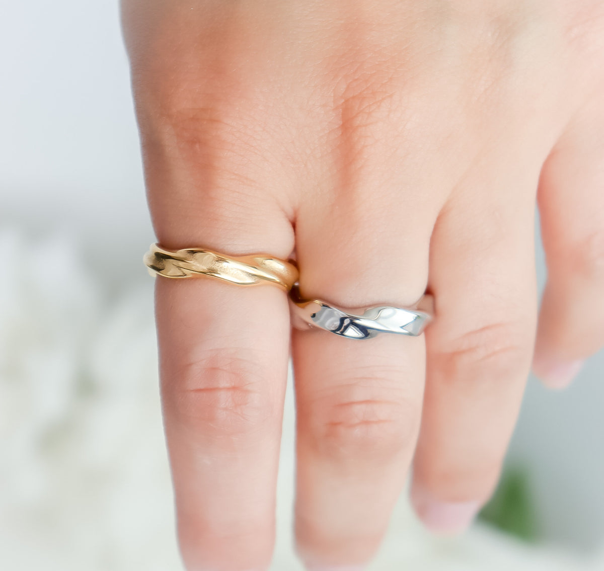 Wavey Ring I Wave Ring | Curvy Ring | Statement Ring | Water Element Ring | Twisted Ring | Bridesmaid Gift | Minimalist Ring For women