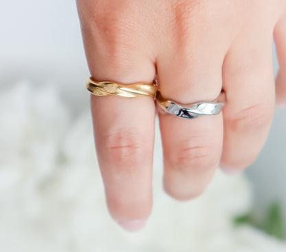 Wavey Ring I Wave Ring | Curvy Ring | Statement Ring | Water Element Ring | Twisted Ring | Bridesmaid Gift | Minimalist Ring For women