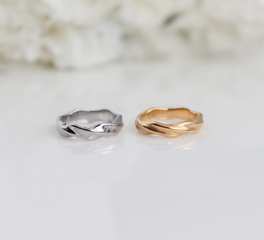 Wavey Ring I Wave Ring | Curvy Ring | Statement Ring | Water Element Ring | Twisted Ring | Bridesmaid Gift | Minimalist Ring For women