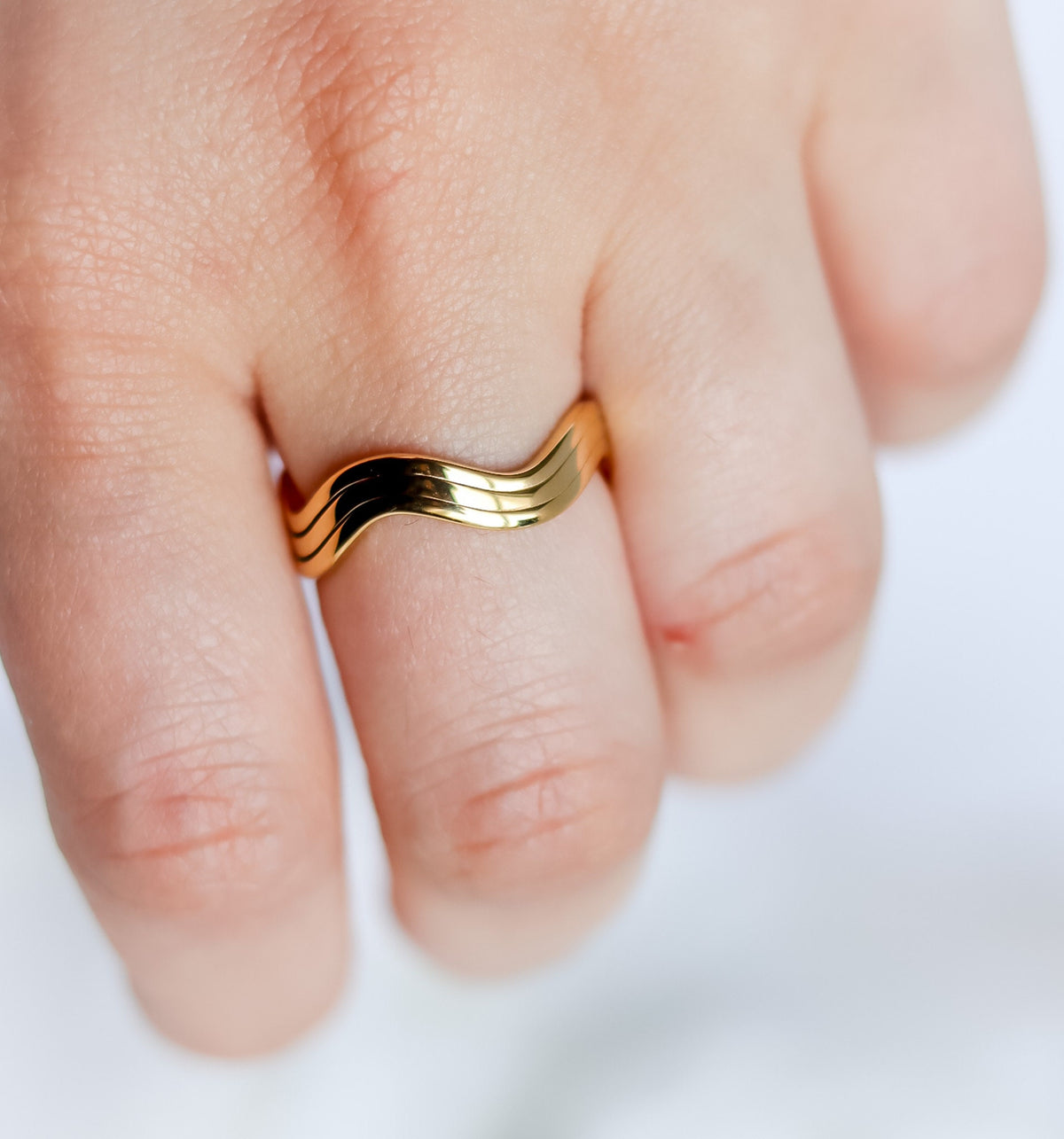 Layer Wavey Ring | Wave Ring | Curvy Ring | Statement Ring I Water Element Ring | Twisted Ring | Bridesmaid Gift | Minimalist Ring For women