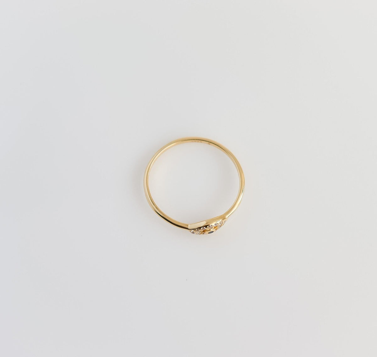 Evil Eye Ring | Sterling Silver Ring | Studded Evil Eye Ring | Crystal Evil Eye | Protective Ring | Minimalist Ring | Bridal Shower