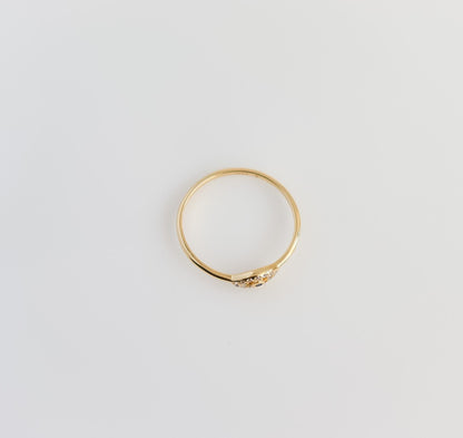 Evil Eye Ring | Sterling Silver Ring | Studded Evil Eye Ring | Crystal Evil Eye | Protective Ring | Minimalist Ring | Bridal Shower