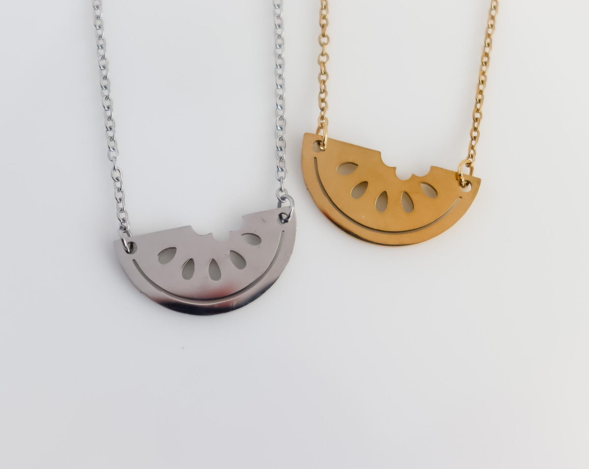 Watermelon Necklace | Watermelon Charm | Fruit Necklace | Palestine Necklace | Minimalist Necklace