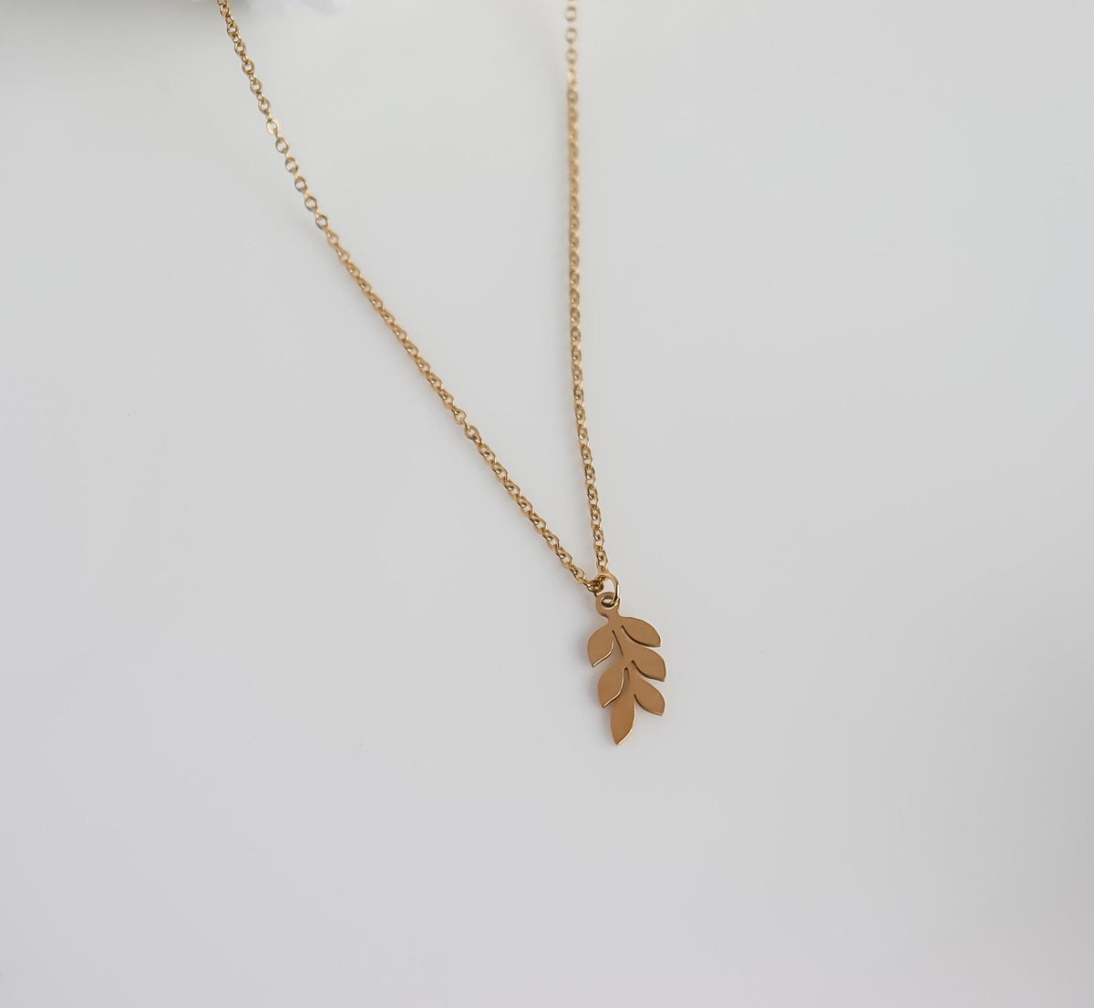 Leaf Necklace | Olive Branch Pendant | Delicate Layering | Leaf Pendant | Minimalist Wedding Jewelry | Bridal Shower Gift