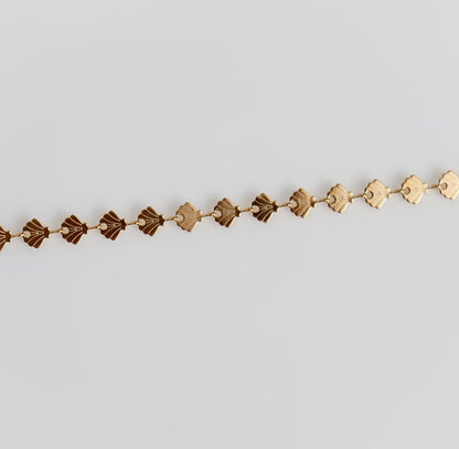 Sea Shell Bracelet I Sea Shell Link Bracelet | Gold Bracelet | Gifts for Her | Sunshine Bracelet | Handmade Bracelet I Christmas Gift