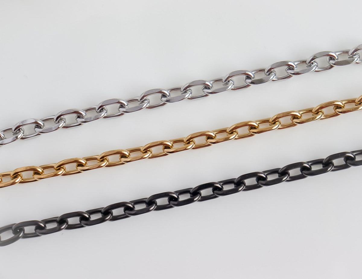 Cable Chain Bracelet | Double Layering Bracelet | Stacking Bracelet | Unisex Bracelet | Minimal Bracelet | Bridesmaid Gift | Christmas Gift