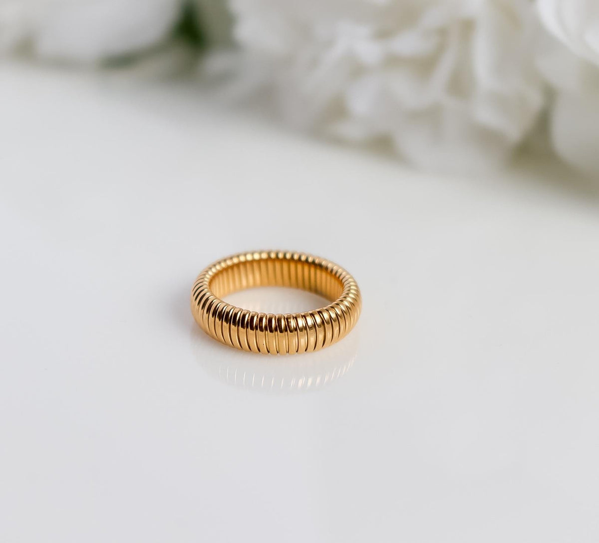 Round Lined Ring | Flexible Ring | Gold Ring I Statement Ring | Simple Ring | Ring For Her I Christmas Gift