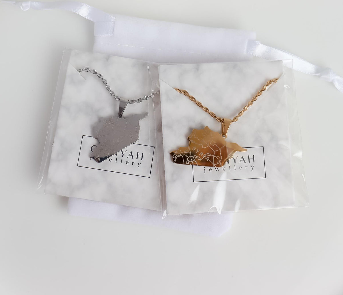 Syria Necklace | Suria Necklace | Syria Map Necklace | Country Pride Necklace | Minimalist Wedding Jewelry | Eid Gift I Syria Country Map