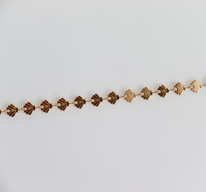 Sea Shell Bracelet I Sea Shell Link Bracelet | Gold Bracelet | Gifts for Her | Sunshine Bracelet | Handmade Bracelet I Christmas Gift
