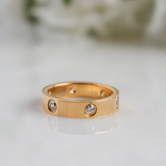 Zircon Ring | Studded Ring I Diamond Stack Ring I Twist Ring | Minimalist Ring I Gift for Girlfriend I Ring For Women I Christmas Gift