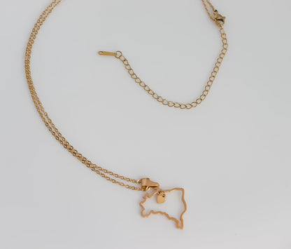 Brazil Necklace | Brazil Map Necklace | Country Pride Necklace I Minimalist Jewelry I Brasil Necklace I Brazil Country Map | Brasil Pendant