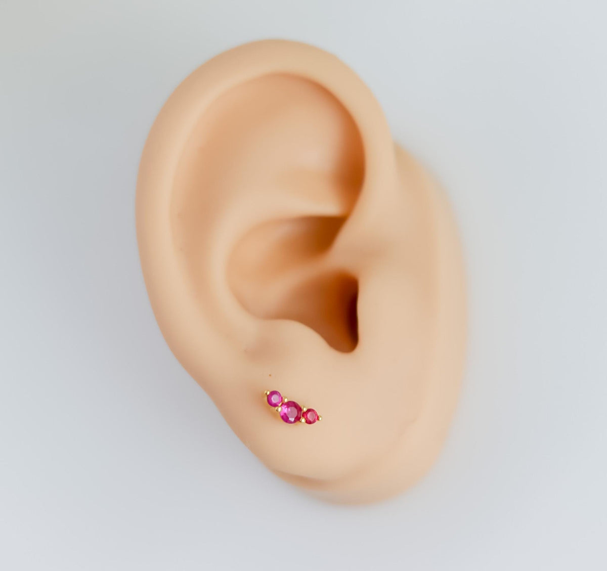 Cubic Zirconia Stud Earrings In White, Amethyst, Pink, Garnet | Stud With Gem Stone in Gold | Crystal Earring | Earring For Her