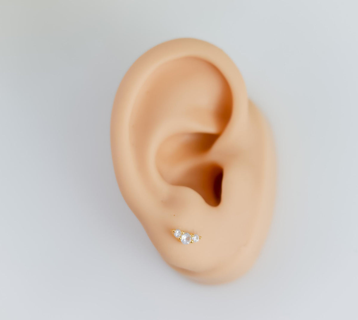 Cubic Zirconia Stud Earrings In White, Amethyst, Pink, Garnet | Stud With Gem Stone in Gold | Crystal Earring | Earring For Her