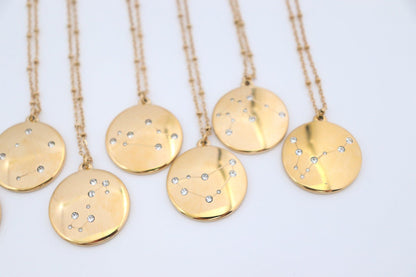 Medallion Zodiac Necklace