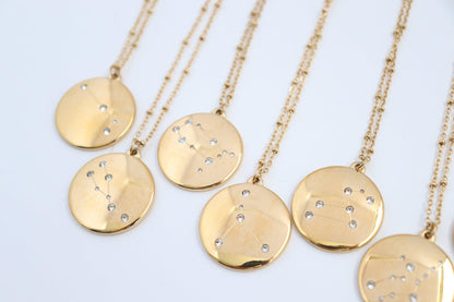 Medallion Zodiac Necklace