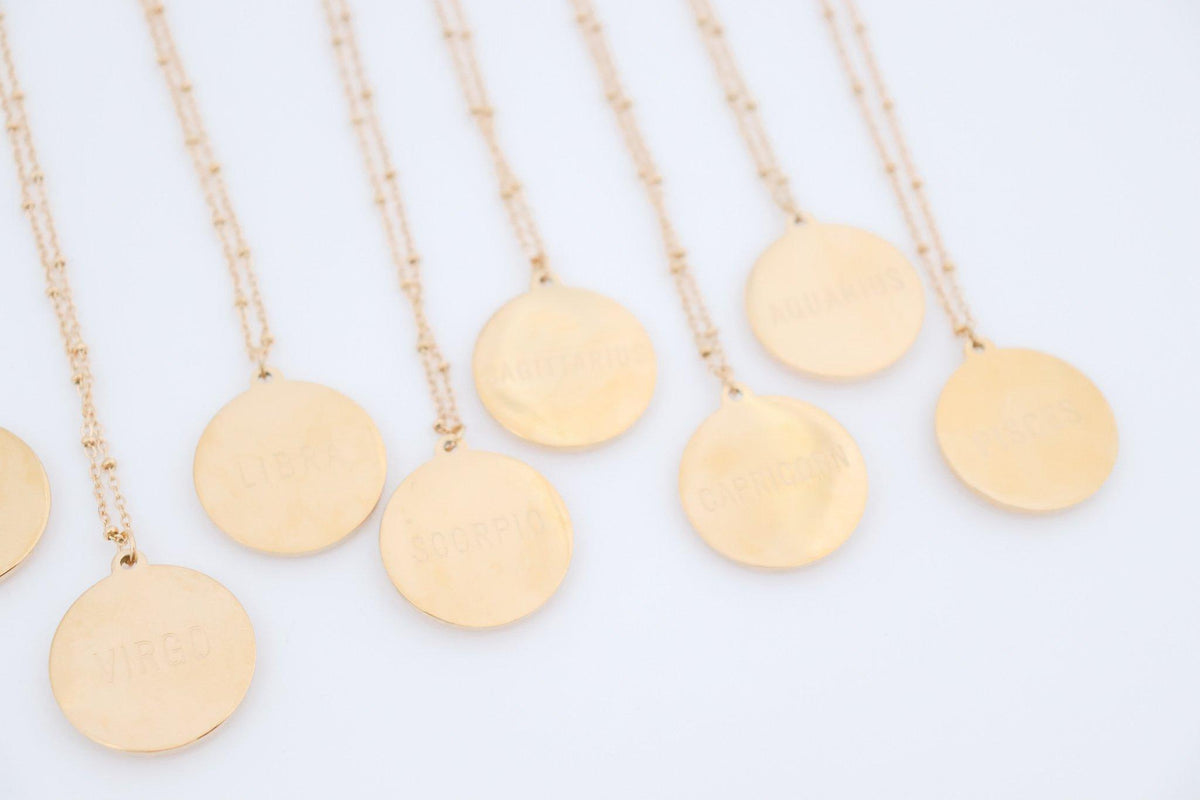 Medallion Zodiac Necklace
