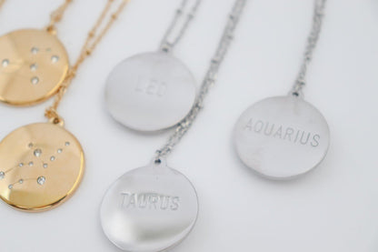 Medallion Zodiac Necklace