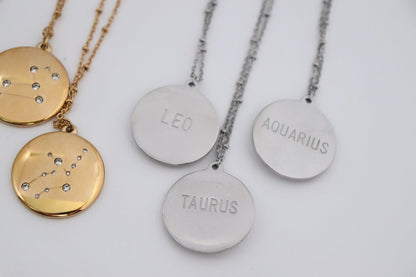 Medallion Zodiac Necklace