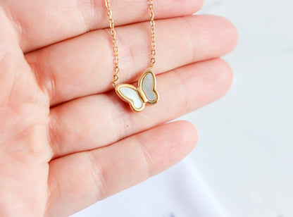 Pearl Butterfly Necklace