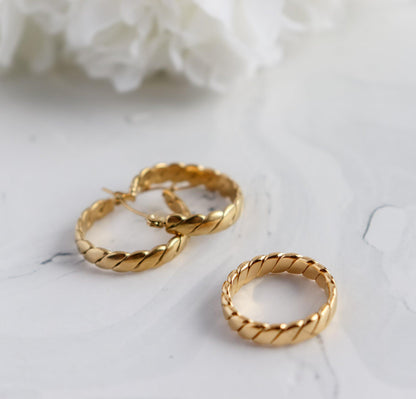 Cruller Hoop Earrings