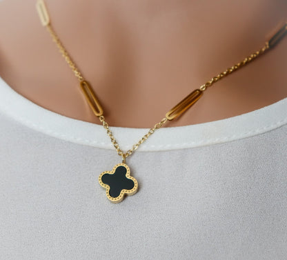 Reversible Clover Necklace