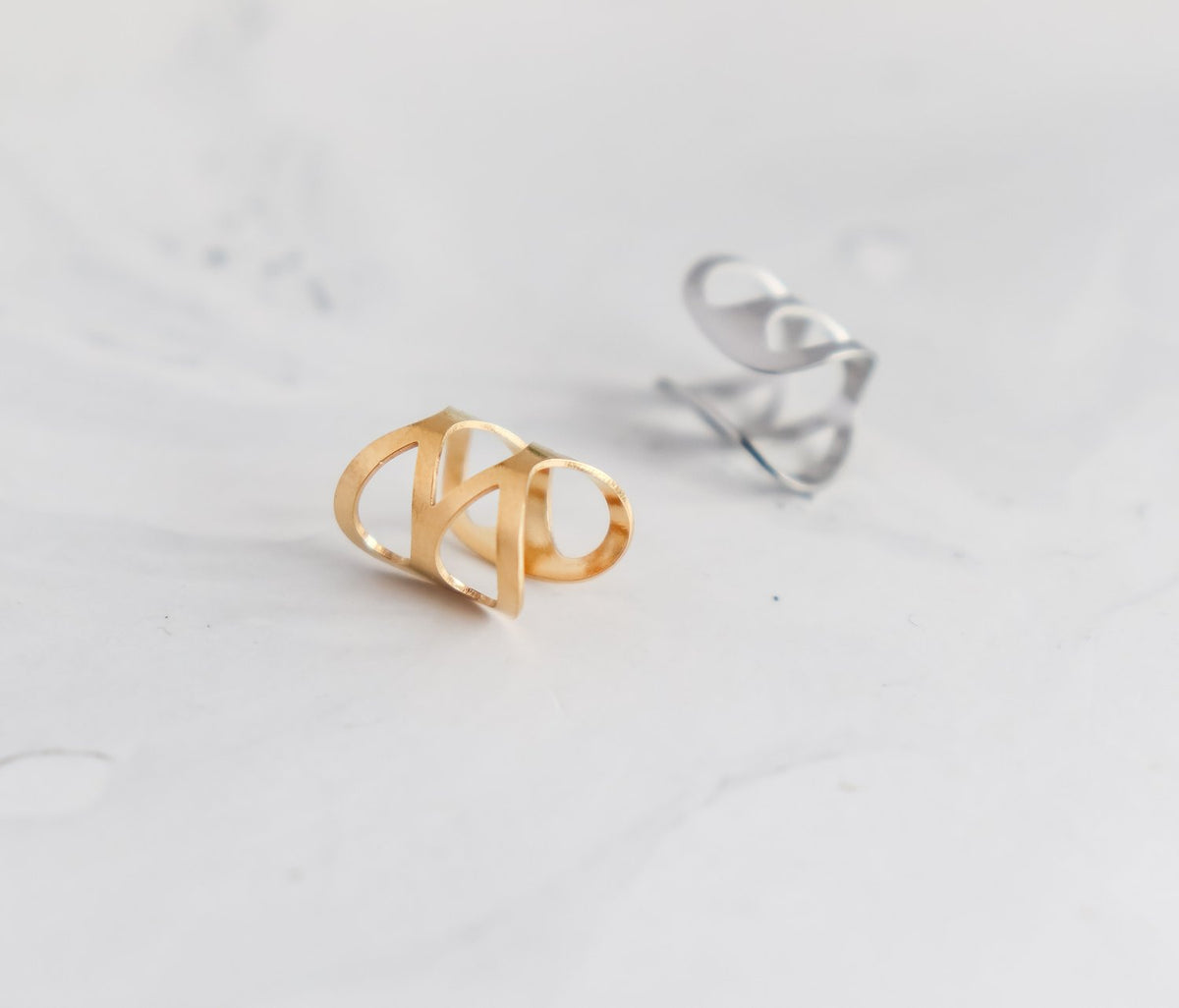 Double Cross X Ear Cuff
