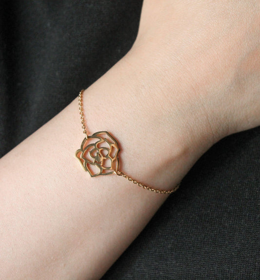 Rose Outline Bracelet